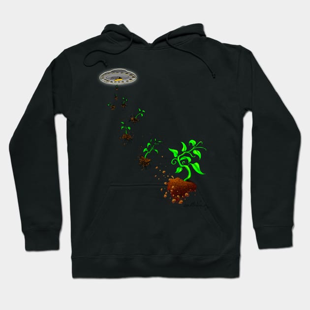 sapling run Hoodie by StephenBibbArt